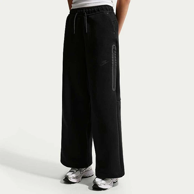 ДЕТСКО ДОЛНИЩЕ ЗА МОМИЧЕ NIKE IM4552-010 NSW TCH FLC WIDE LEG PANT ЧЕРНО