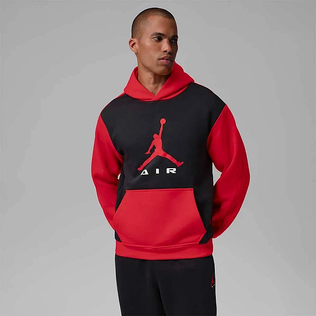 МЪЖКИ СУИТШЪРТ NIKE IM8975-011 JORDAN BRK CB ST FLC PO ЧЕРЕН