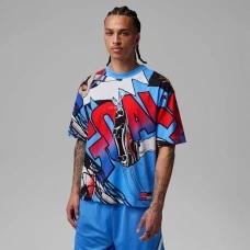МЪЖКА ТЕНИСКА NIKE IO0012-100 JORDAN BRK FC HBR GFX SS CRW БЯЛА/СИНЯ