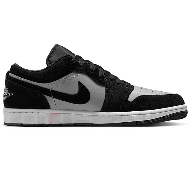 МЪЖКИ ОБУВКИ NIKE 553558-048 AIR JORDAN 1 LOW ЧЕРНИ/СИВИ