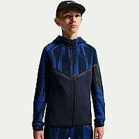 ДЕТСКО ГОРНИЩЕ ЗА МОМЧЕ NIKE IU4327-451 NSW TCH FLC FZ AOP ТЪМНОСИНЬО