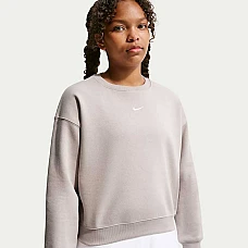 ДЕТСКА БЛУЗА ЗА МОМИЧЕ NIKE IM5098-211 NSW STUDIO FLC BXY OS LBR БЕЖОВА
