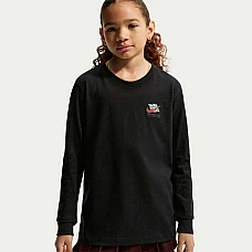 ДЕТСКА БЛУЗА ЗА МОМЧЕ NIKE IO1994-010 NSW LS TEE LS BOXY RACE ЧЕРНА