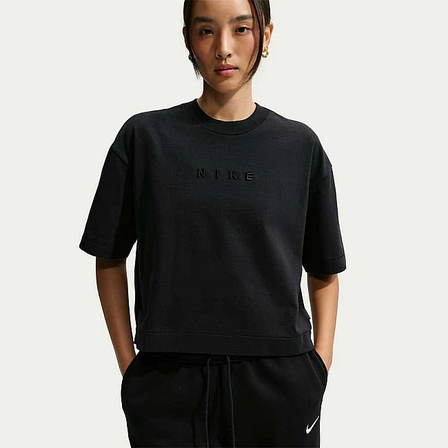 ДАМСКА ТЕНИСКА NIKE IO7462-010 NSW LUXE BXY TEE ЧЕРНА