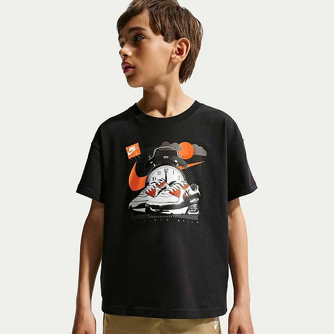 ДЕТСКА ТЕНИСКА ЗА МОМЧЕ NIKE IU3911-010 NSW TEE PHOTO RISE ЧЕРНА