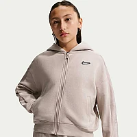 ДЕТСКО ГОРНИЩЕ ЗА МОМИЧЕ NIKE IM5607-211 NSW FLC TOP DANCE БЕЖОВО