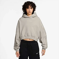 ДАМСКИ СУИТШЪРТ NIKE IO9948-236 STDO FLC MW CRP SCLOP HDY БЕЖОВ
