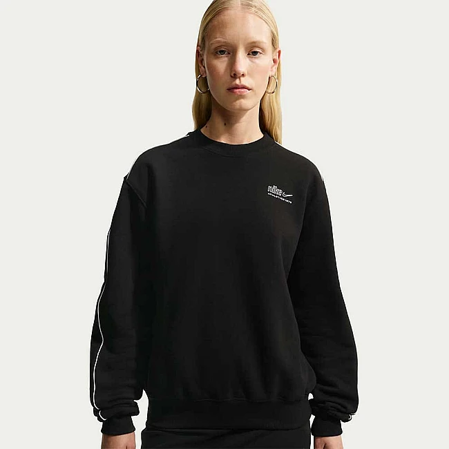 ДАМСКА БЛУЗА NIKE IQ3875-001 STDO FLC MW STD AD CREW ЧЕРНА