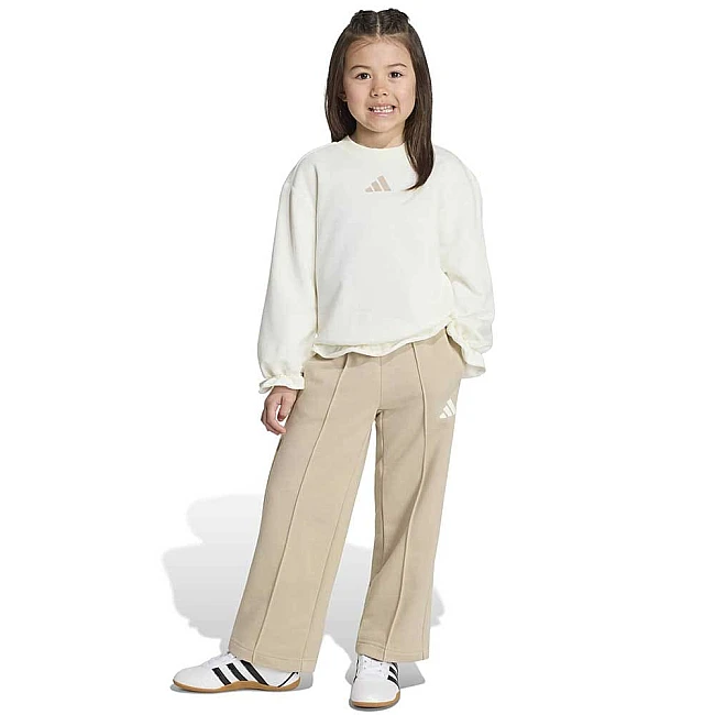 ДЕТСКИ СПОРТЕН ЕКИП ЗА МОМИЧЕ ADIDAS KS7604 LG FT SWT SET КРЕМАВ/БЕЖОВ