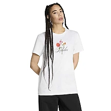 ДАМСКА ТЕНИСКА ADIDAS KT2768 FLORAL L TEE БЯЛА