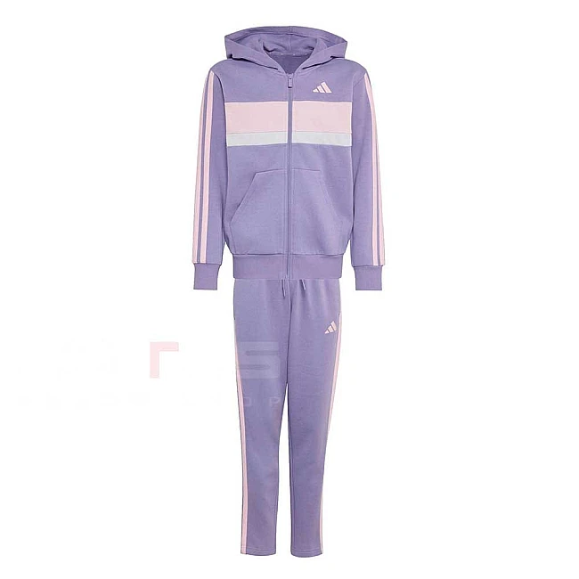 ДЕТСКИ СПОРТЕН ЕКИП ЗА МОМИЧЕ ADIDAS KZ0127 J 3S TIB FL TS ЛИЛАВ