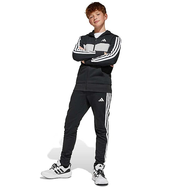 ДЕТСКИ СПОРТЕН ЕКИП ЗА МОМЧЕ ADIDAS JC7520 3S TIB FL TS ЧЕРЕН