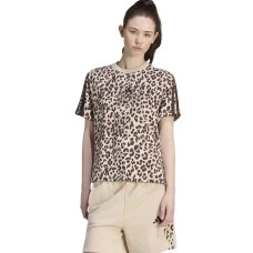 ДАМСКА ТЕНИСКА ADIDAS KH1549 AOP SJ TEE БЕЖОВА/КАФЯВА