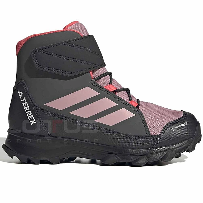 ДЕТСКИ ЗИМНИ ОБУВКИ ЗА МОМИЧЕ ADIDAS KI8261 TERREX SNOW CW K СИВИ/РОЗОВИ