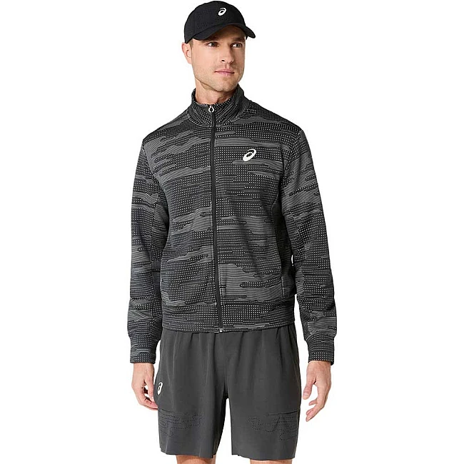 МЪЖКО ГОРНИЩЕ ASICS 2041A417-020 MATCH JACKET ТЪМНОСИВО
