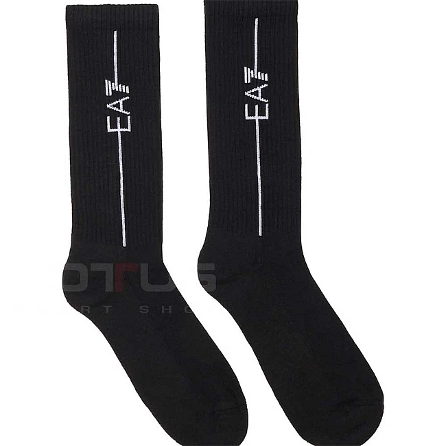 ЧОРАПИ EA7 EMPORIO ARMANI 246002-17020 TRAIN SOCKS SPONGE U 2 PACK ЧЕРНИ