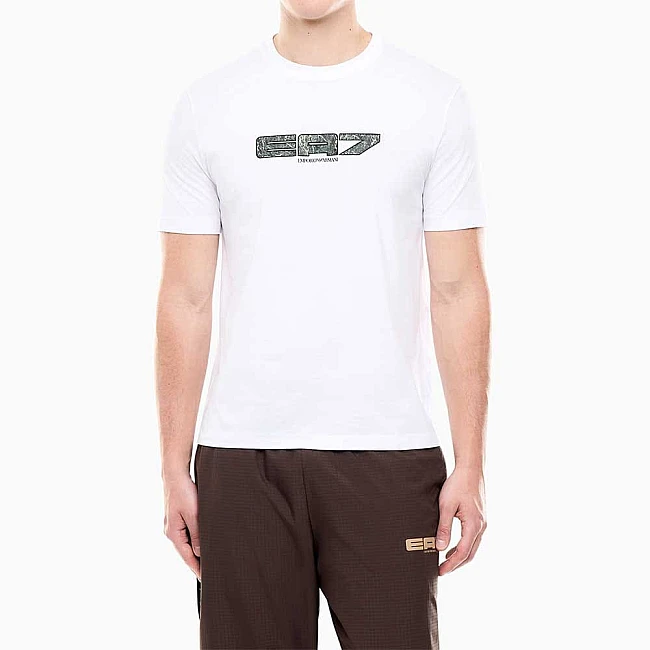 МЪЖКА ТЕНИСКА EA7 EMPORIO ARMANI 7M002128-U0002 GRAPHIC SERIES M TEE SS INFILL БЯЛА