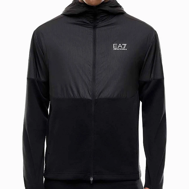 МЪЖКО ГОРНИЩЕ EA7 EMPORIO ARMANI 7M002179-UC001 VIGOR7 M HOODIE FZ PL ЧЕРНО