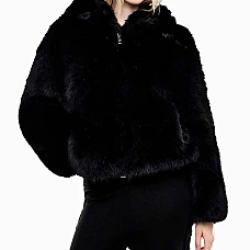 ДАМСКО ЯКЕ EA7 EMPORIO ARMANI 7W001268-UC001 SKI W ELITARY FASHION ECO FUR JKT ЧЕРНО