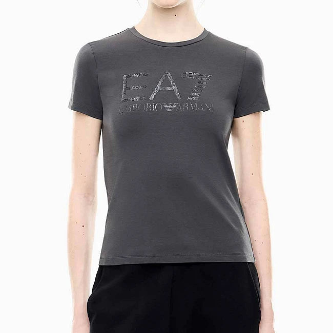 ДАМСКА ТЕНИСКА EA7 EMPORIO ARMANI 7W001414-U8117 TRAIN GRAPHIC SERIES W TEE SS ТЪМНОСИВА