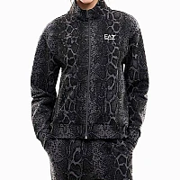 ДАМСКО ГОРНИЩЕ EA7 EMPORIO ARMANI 7W001415-F8182 GRAPHIC SERIES W T-TOP FZ ANIMALIER ТЪМНОСИВО