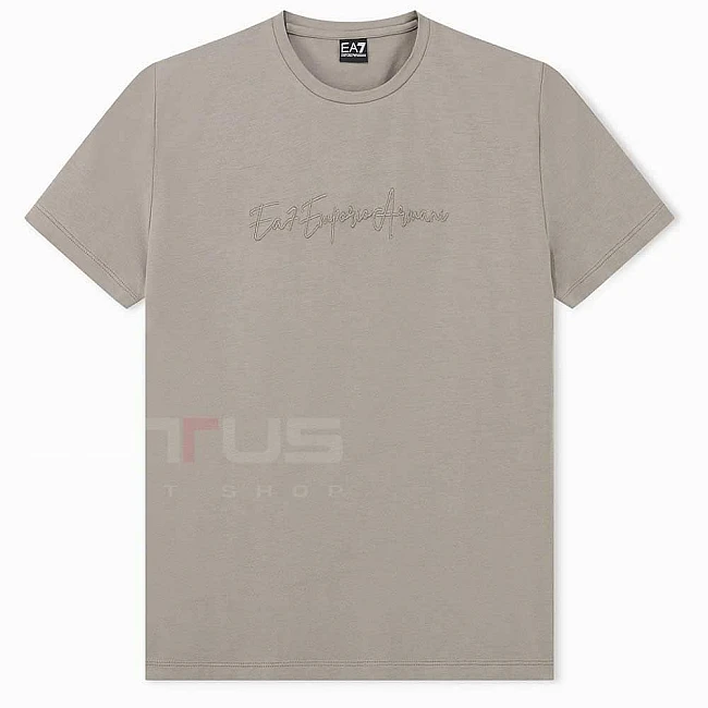 ДАМСКА ТЕНИСКА EA7 EMPORIO ARMANI 7W001667-U6100 ATHLETIC VELOUR W TEE SLIM FIT SS КАФЯВА