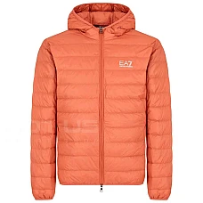 МЪЖКО ЯКЕ EA7 EMPORIO ARMANI 8NPB24-U3010 CORE ID M DOWN LIGHT HOODED JACKET CC ОРАНЖЕВО