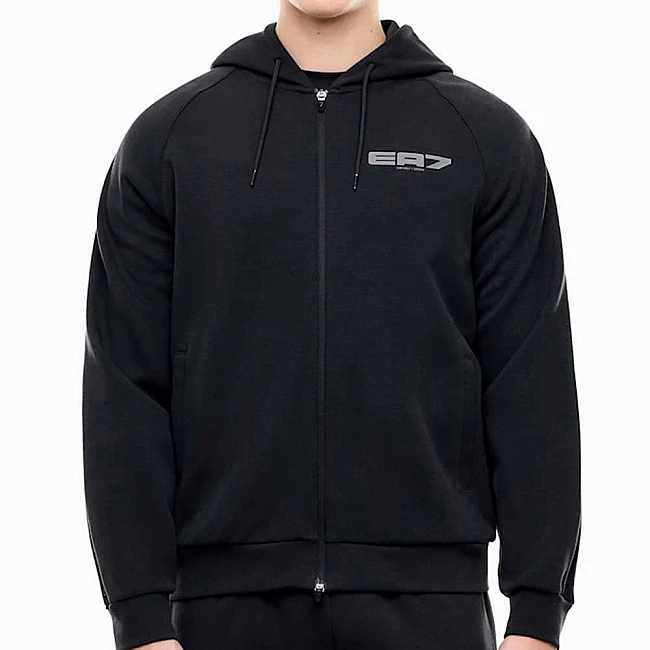 МЪЖКО ГОРНИЩЕ EA7 EMPORIO ARMANI 7M002134-U8134 GRAPHIC SERIES M HOODIE FZ INFILL COPL ЧЕРНО