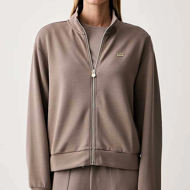 ДАМСКО ГОРНИЩЕ EA7 EMPORIO ARMANI 7W000191-U6100 TRAIN CORE LADY RELAX W T-TOP FZ КАФЯВО