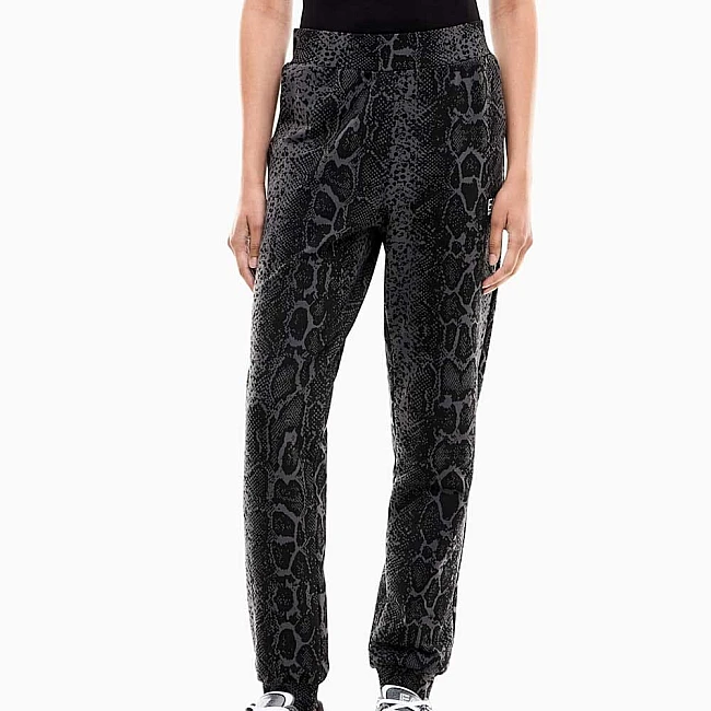 ДАМСКО ДОЛНИЩЕ EA7 EMPORIO ARMANI 7W001416-F8182 GRAPHIC SERIES W PANTS CH ANIMALIER ТЪМНОСИВО