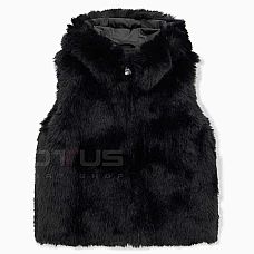 ДАМСКИ ЕЛЕК EA7 EMPORIO ARMANI 7W001449-UC001 SKI W ELITARY FASHION ECO FUR VEST ЧЕРЕН