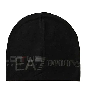 ЗИМНА ШАПКА EA7 EMPORIO ARMANI 7X000913-MC028 MOUNTAIN U EXTENDED LOGO BEANIE ЧЕРНА