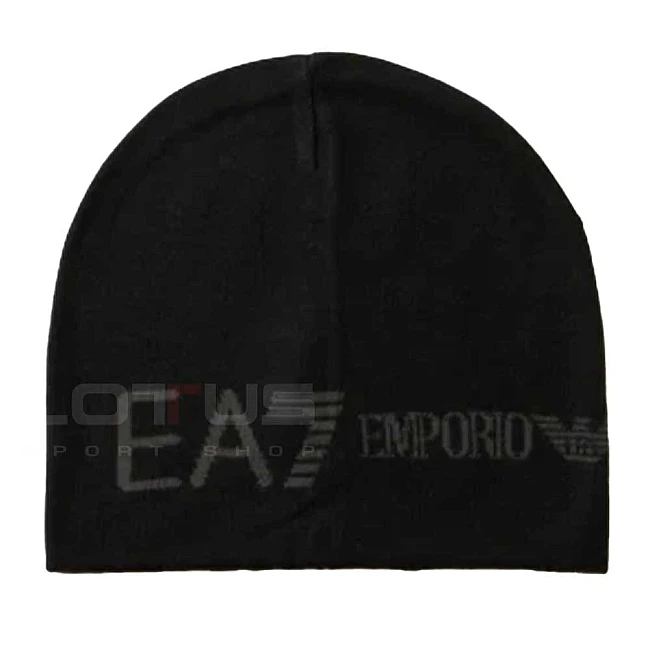 ЗИМНА ШАПКА EA7 EMPORIO ARMANI 7X000913-MC028 MOUNTAIN U EXTENDED LOGO BEANIE ЧЕРНА
