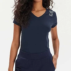 ДАМСКА ТЕНИСКА EA7 EMPORIO ARMANI 3DTT01 TRAIN CORE LADY W TEE SS VN ТЪМНОСИНЯ