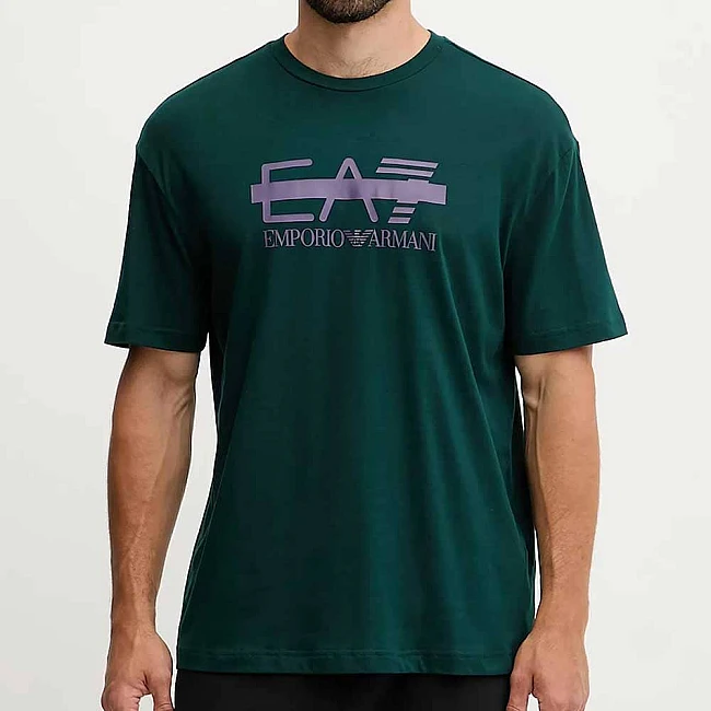 МЪЖКА ТЕНИСКА EA7 EMPORIO ARMANI 7M001129-UB011 LOGO SERIES M TEE SS LOGO BARRED ЗЕЛЕНА