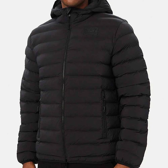 МЪЖКО ЯКЕ EA7 EMPORIO ARMANI 7M002383-UC001 ECO DOWN MEDIUM HOODED JACKET ЧЕРНО