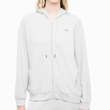 ДАМСКО ГОРНИЩЕ EA7 EMPORIO ARMANI 7W000192-U9001 CORE LADY RELAX HOODIE FZ СИВО-СИНЬО