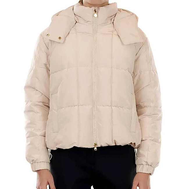 ДАМСКО ЯКЕ EA7 EMPORIO ARMANI 7W000647-M1121 WINTER JACKET HO MEDIUM PADDED CORE БЕЖОВО