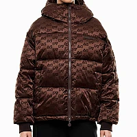 ДАМСКО ЯКЕ EA7 EMPORIO ARMANI 7W001504-F6016 W BOMBER JACKET EXTRA PADDED MONOGRAM КАФЯВО