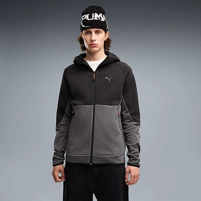МЪЖКО ГОРНИЩЕ PUMA 69395134 PUMATECH SLIM ELEVATED ЧЕРНО/СИВО