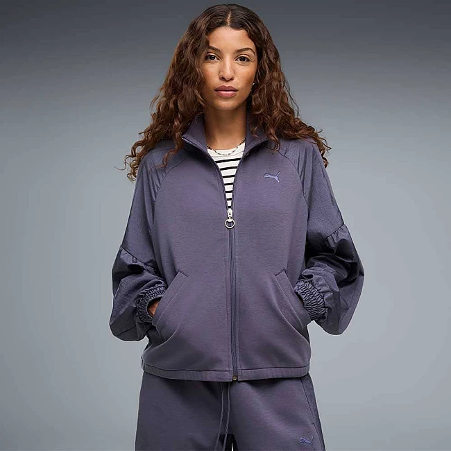 ДАМСКО ГОРНИЩЕ PUMA 69402335 HER FULL-ZIP RELAXED JKT ЛИЛАВО
