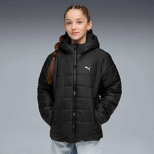 ДЕТСКО ЯКЕ ЗА МОМЧЕ PUMA 68522601 ESS HOODED PADDED JACKET ЧЕРНО