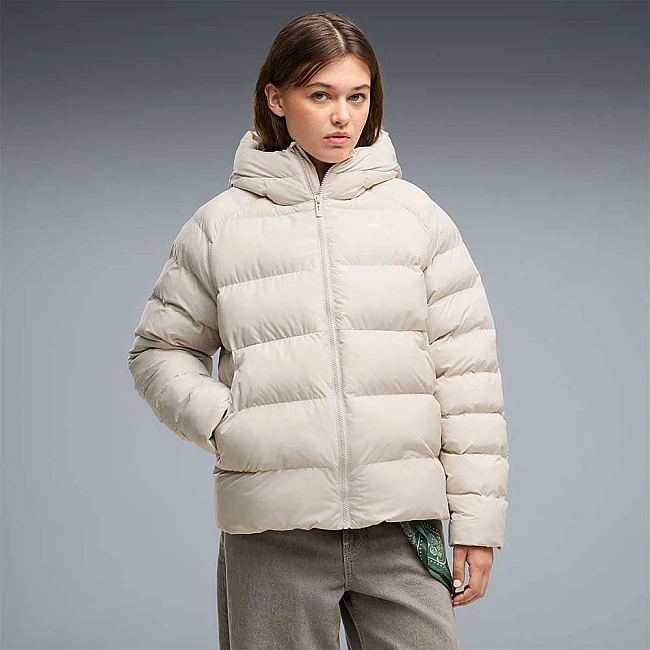 ДАМСКО ЯКЕ PUMA 68838592 MONO HOODED JACKET БЕЖОВО