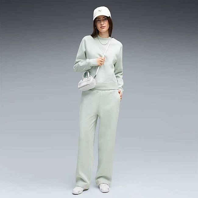 ДАМСКИ СПОРТЕН ЕКИП PUMA 69399529 LOUNGEWEAR STANDARD SWEATSUIT БЛЕДОЗЕЛЕН