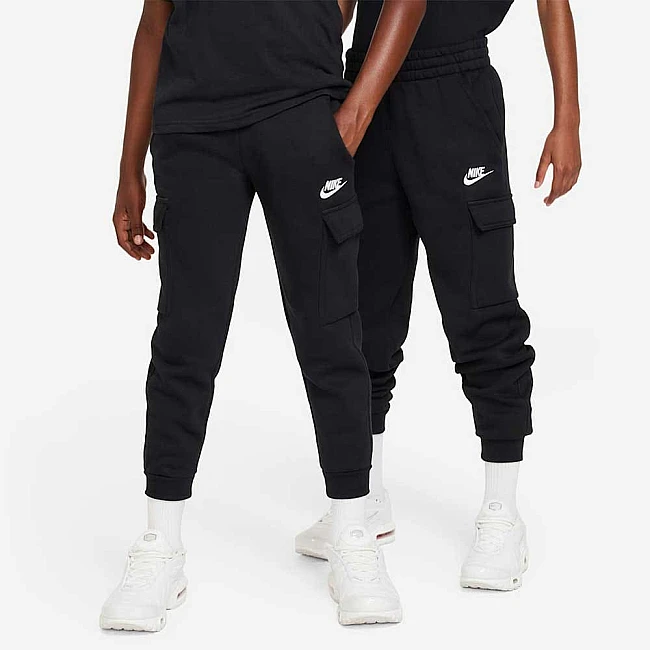 ДЕТСКО ДОЛНИЩЕ ЗА МОМЧЕ NIKE FD3012-010 NSW CLUB FLC CRGO PNT LBR ЧЕРНО