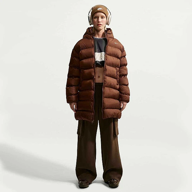 ДАМСКО ДЪЛГО ЯКЕ NIKE IF5933-259 TF SYN CLSSC PARKA КАФЯВО