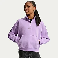 ДЕТСКА БЛУЗА ЗА МОМИЧЕ NIKE IM4932-589 NSW STUDIO FLC QZ SHINE ЛИЛАВА