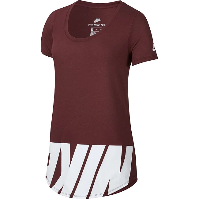 ДАМСКА ТЕНИСКА NIKE TEE BF AV15 DARK RED