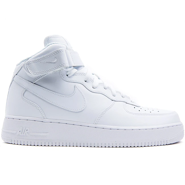 МЪЖКИ КЕЦОВЕ NIKE AIR FORCE 1 MID 07 WHITE - Lotus Sport МЪЖКИ КЕЦОВЕ NIKE AIR FORCE 1 MID 07 WHITE