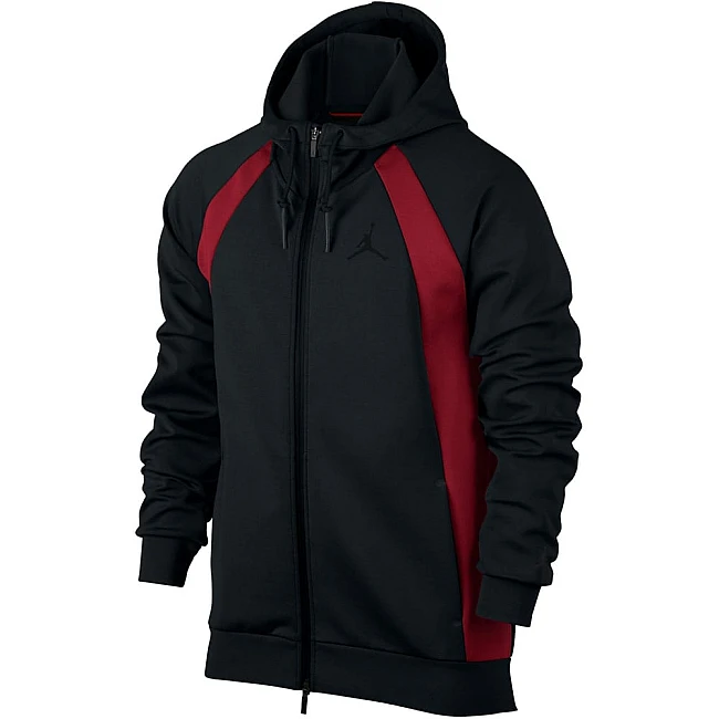 МЪЖКО ГОРНИЩЕ NIKE JORDAN JSW FLIGHT TECH FZ HOODIE BLACK/RED
